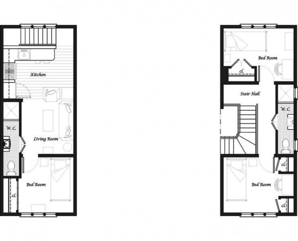 planos de casas de dos pisos de 5x10